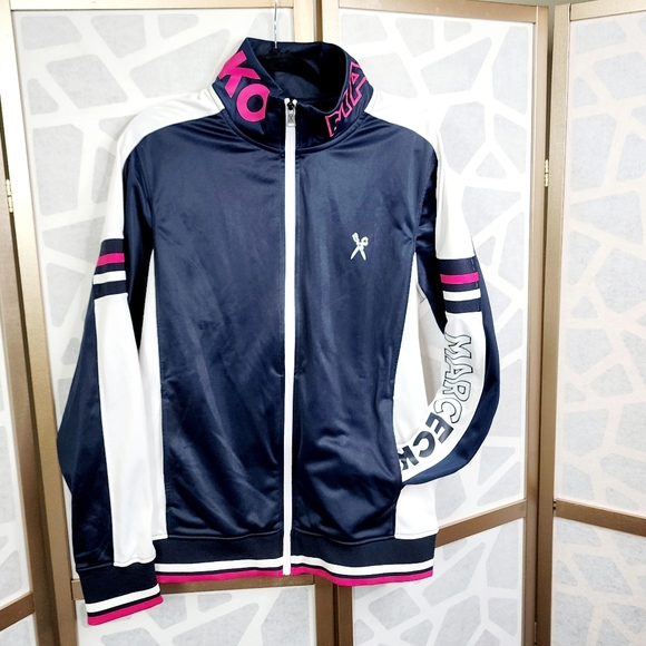 Marc Ecko Other - Marc Ecko Cut & Sew Track Jacket | Navy Blue, Pink, White| Size Large